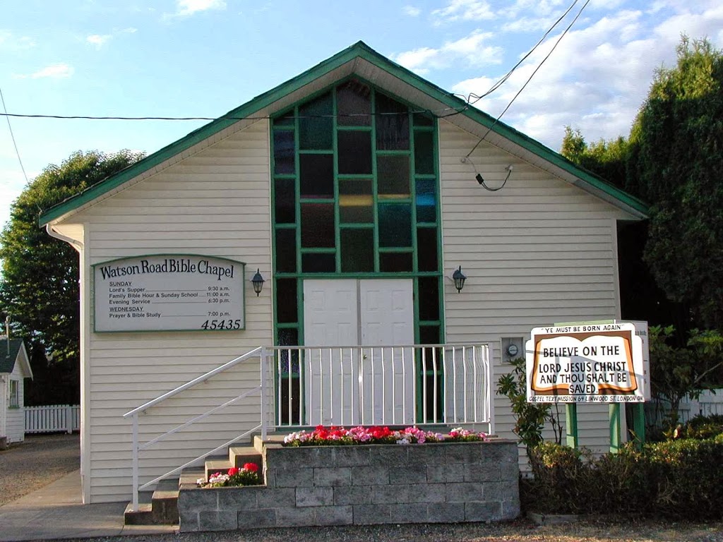 Watson Road Bible Chapel | 45435 Watson Rd, Chilliwack, BC V2R 2H5, Canada | Phone: (604) 858-7291