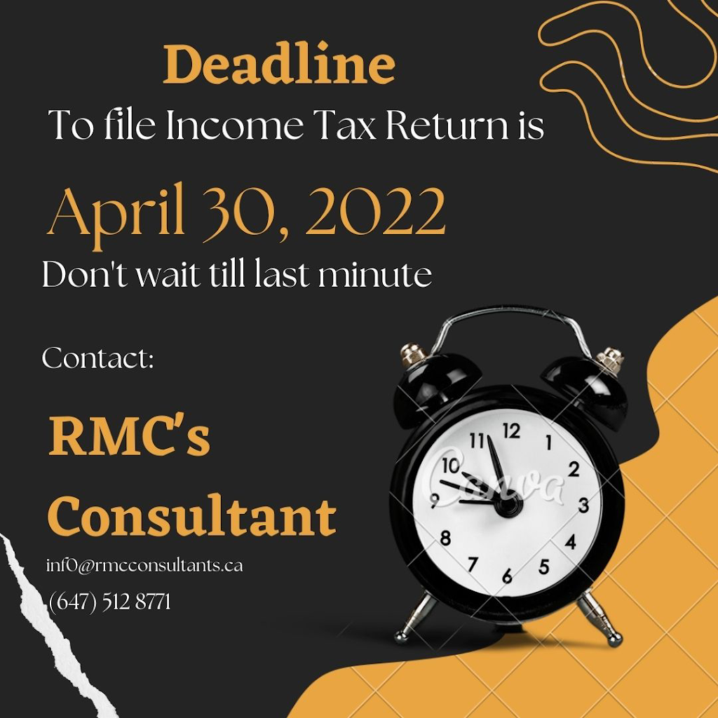 RMC Accounting & Tax Solutions | 60 Treasure Rd, Maple, ON L6A 2Y7, Canada | Phone: (647) 512-8771