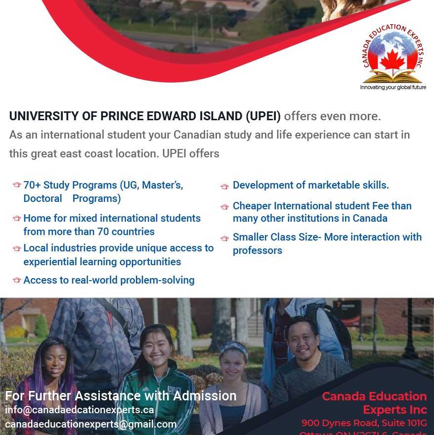 Canada Education Experts Inc. | 900 Dynes Rd Suite: 101G, Ottawa, ON K2C 3L6, Canada | Phone: (613) 667-3006