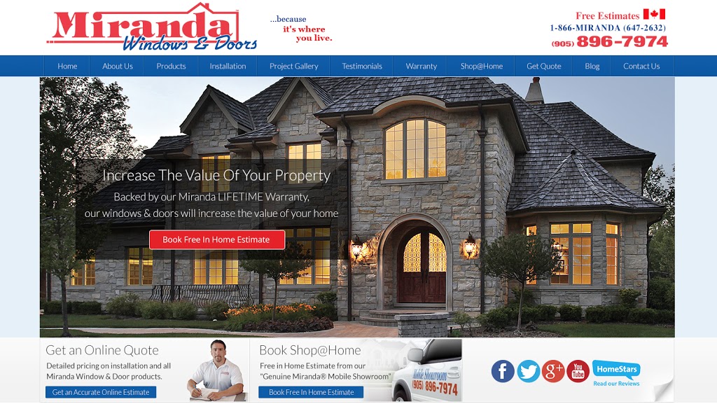 Miranda Windows & Doors | 4181 Sladeview Crescent #46, Mississauga, ON L5L 5R2, Canada | Phone: (905) 896-7974