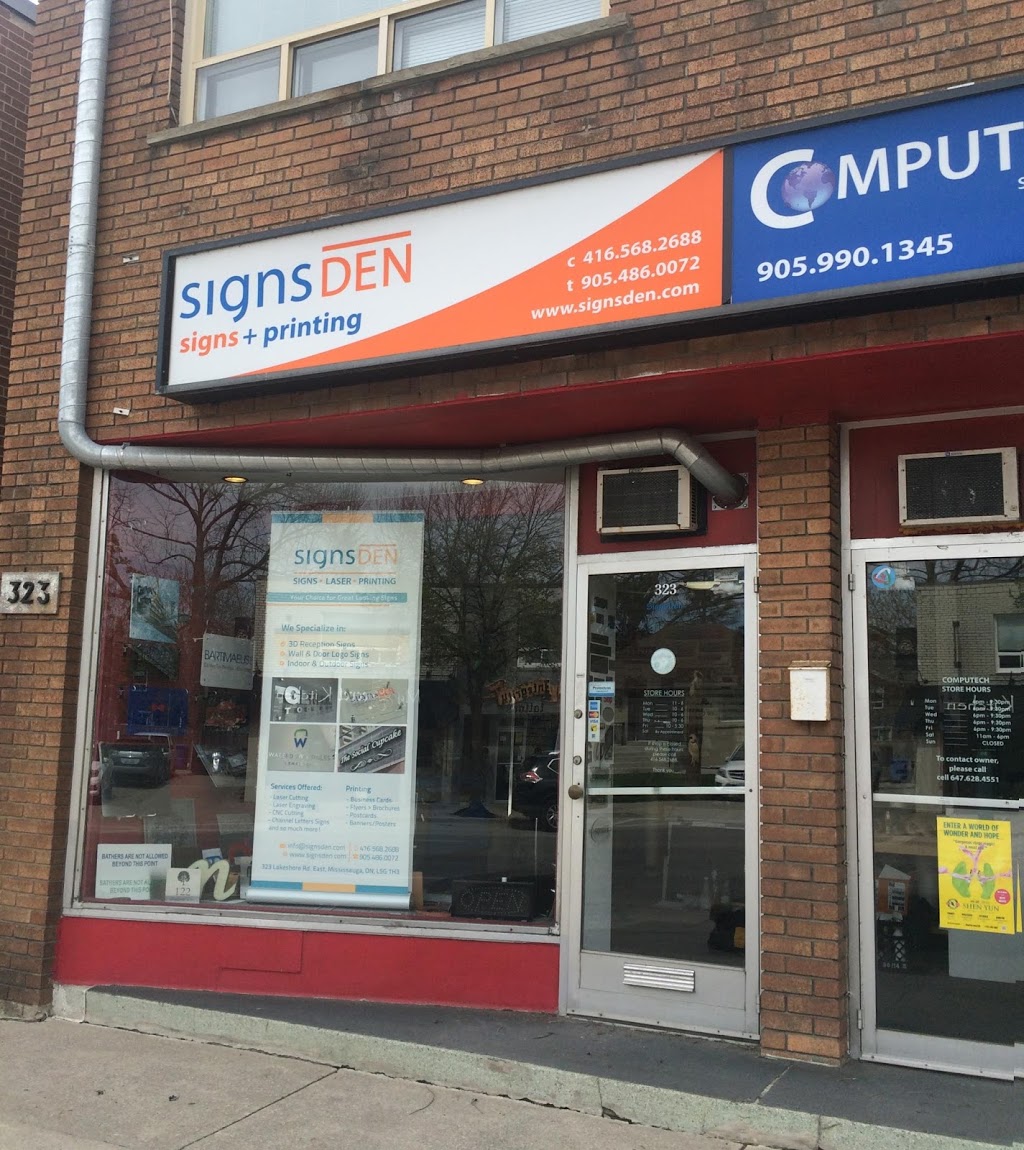 Signs Den Graphics Inc. | 323 Lakeshore Rd E, Mississauga, ON L5G 1H3, Canada | Phone: (905) 486-0072