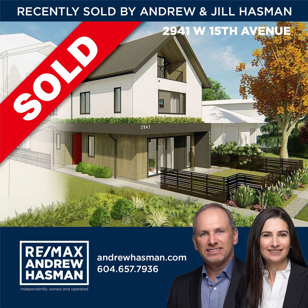 Re/Max Andrew Hasman Realty | 3540 W 41st Ave Unit 110, Vancouver, BC V6N 3E6, Canada | Phone: (604) 657-7936