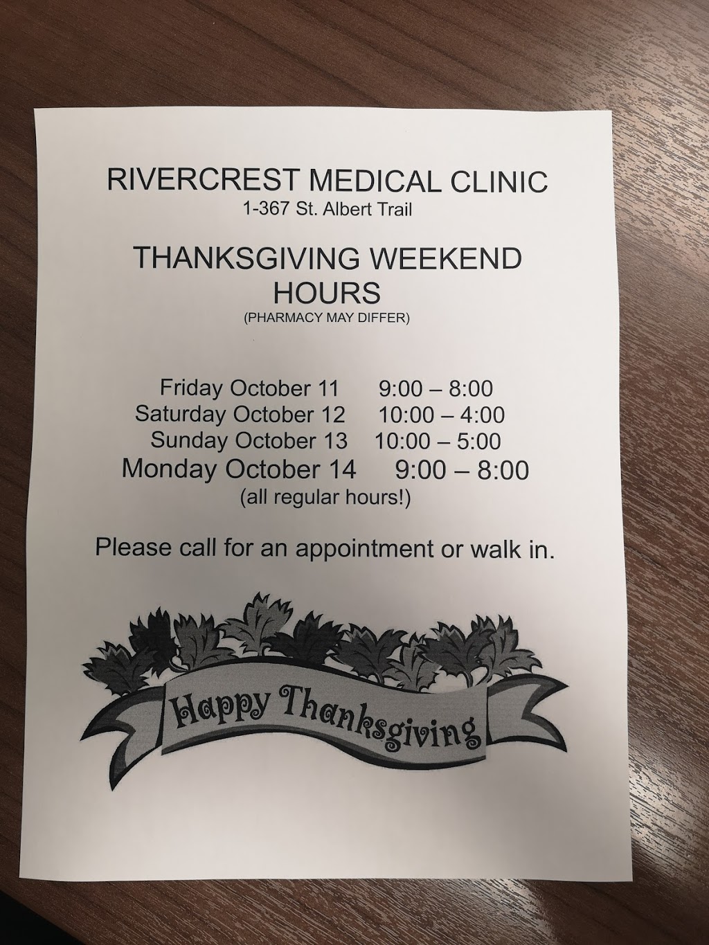 Rivercrest Medical Clinic | 367 St Albert Trail, St. Albert, AB T8N 0R1, Canada | Phone: (780) 569-5030