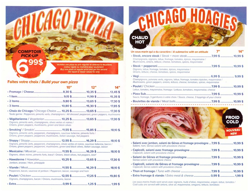 Chicago Pizza | 5472 Avenue Westminster, Montréal-Ouest, QC H4X 2A2, Canada | Phone: (514) 481-4444