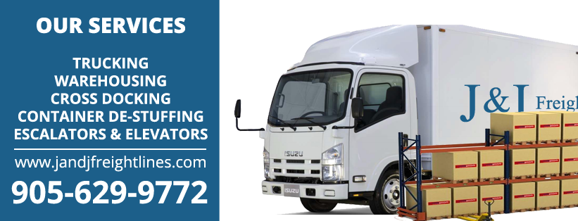 J & J Freight Lines Ltd. | 3085 Universal Dr, Mississauga, ON L4X 2E2, Canada | Phone: (905) 495-9645