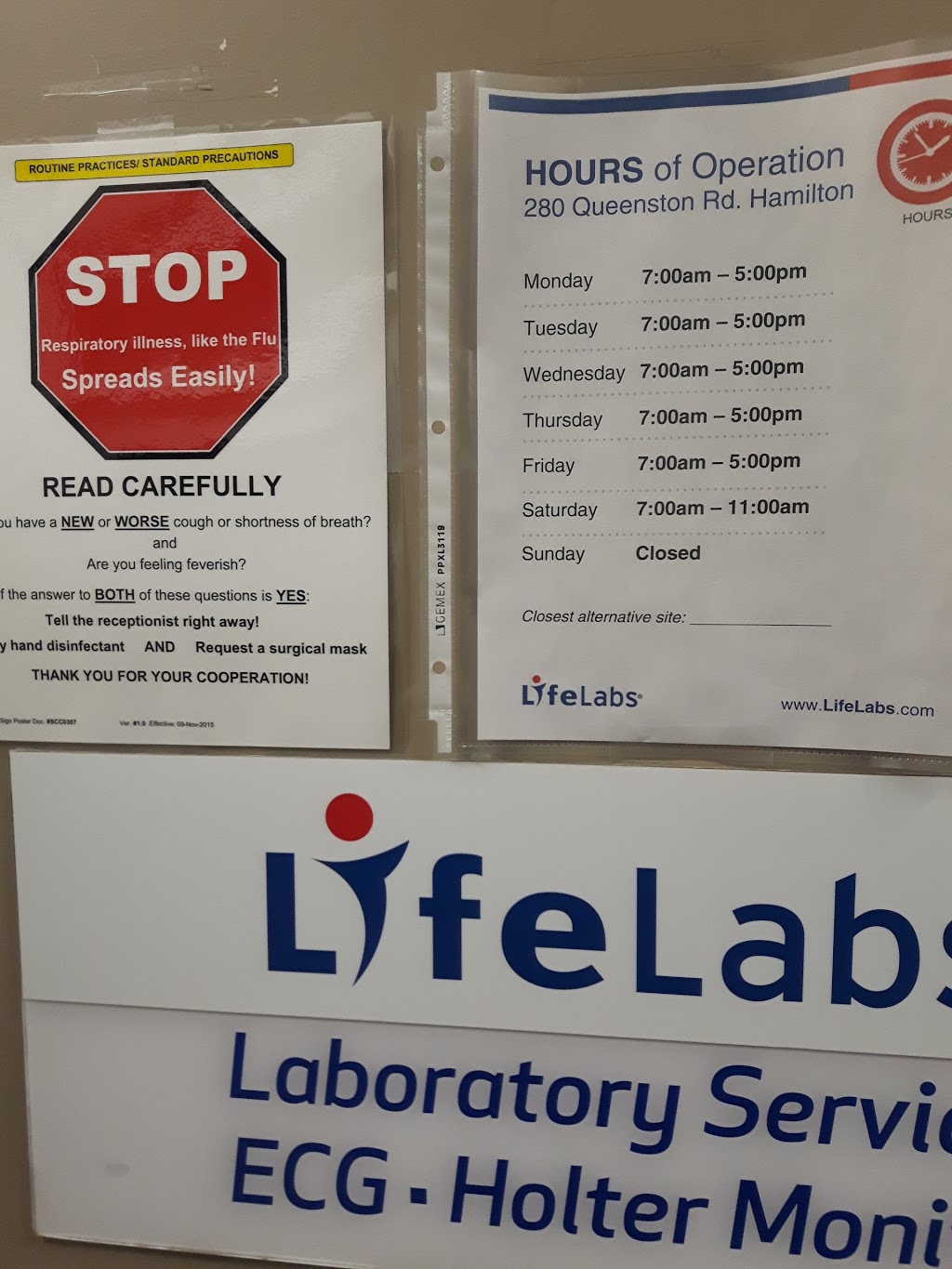 CML HealthCare Laboratory Services | 280 Queenston Rd, Hamilton, ON L8K 1H1, Canada | Phone: (905) 547-0592