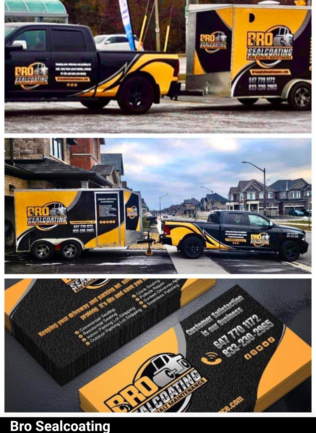 Bro Sealcoating and asphalt maintenance | 3 Bremner St, Whitby, ON L1R 0P7, Canada | Phone: (647) 770-1172