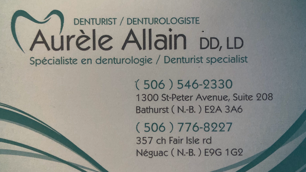 Aurele Allain Denturist / Denturologiste | 357 Fairisle St, Neguac, NB E9G 1G2, Canada | Phone: (506) 776-8227