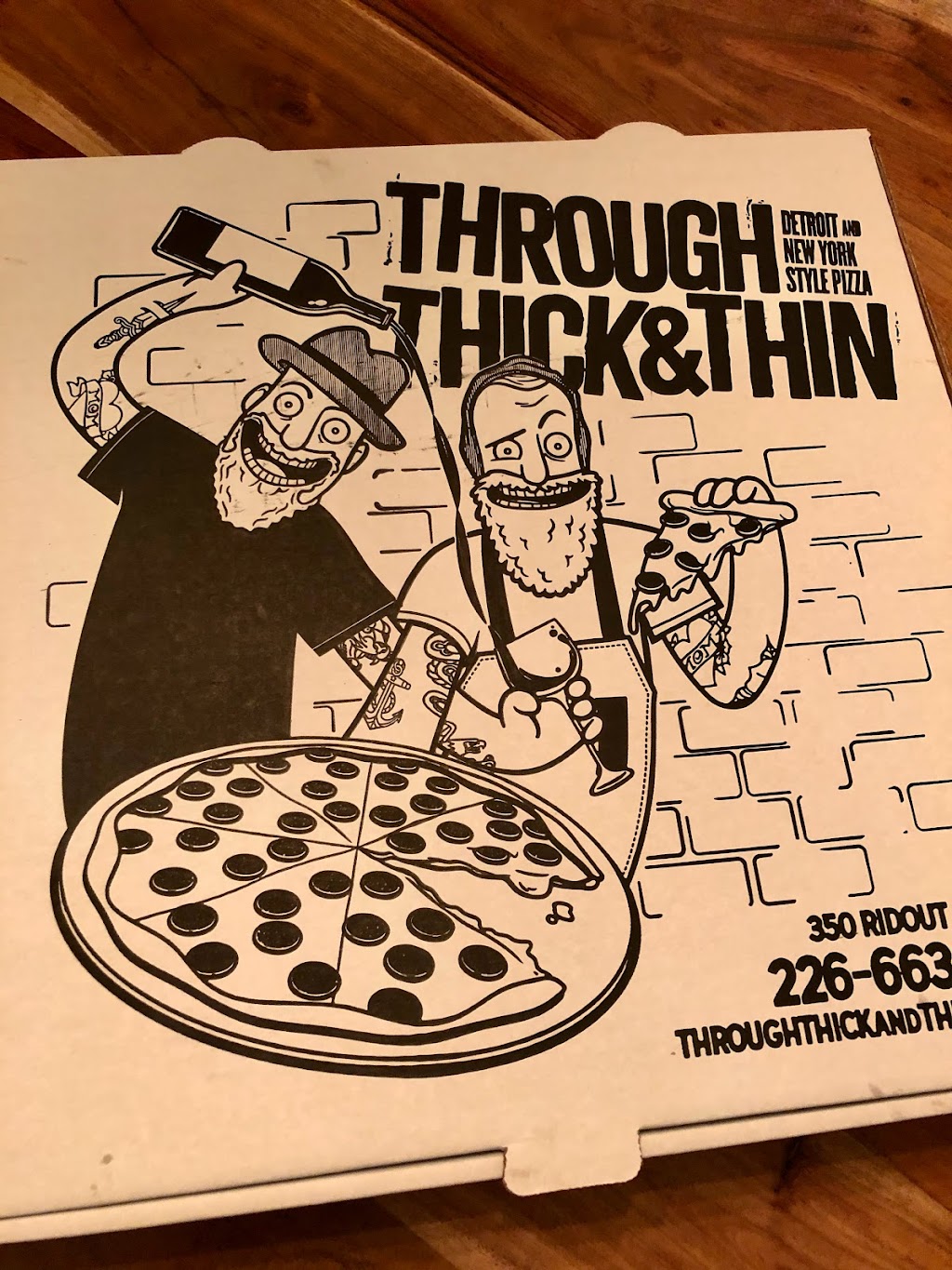 Through Thick & Thin Pizza | 350 Ridout St S Unit 1, London, ON N6C 3Z5, Canada | Phone: (226) 663-6363