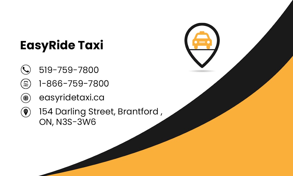 EasyRide Taxi | 153 Darling St, Brantford, ON N3S 3W6, Canada | Phone: (519) 759-7800