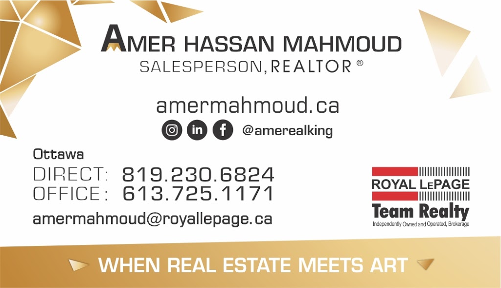 Amer Hassan Mahmoud | Cooks Mill Cres, Ottawa, ON K1V 2N2, Canada | Phone: (819) 230-6824