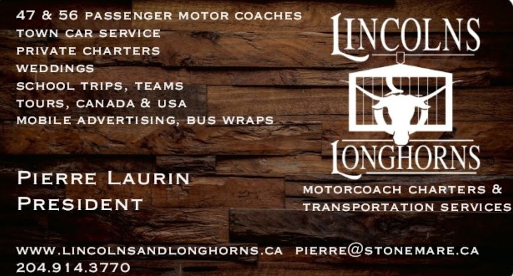 Lincolns & Longhorns Inc. Charter & Tours | 59133 PTH 12 BX 26, Anola, MB R0E 0A0, Canada | Phone: (204) 914-3770