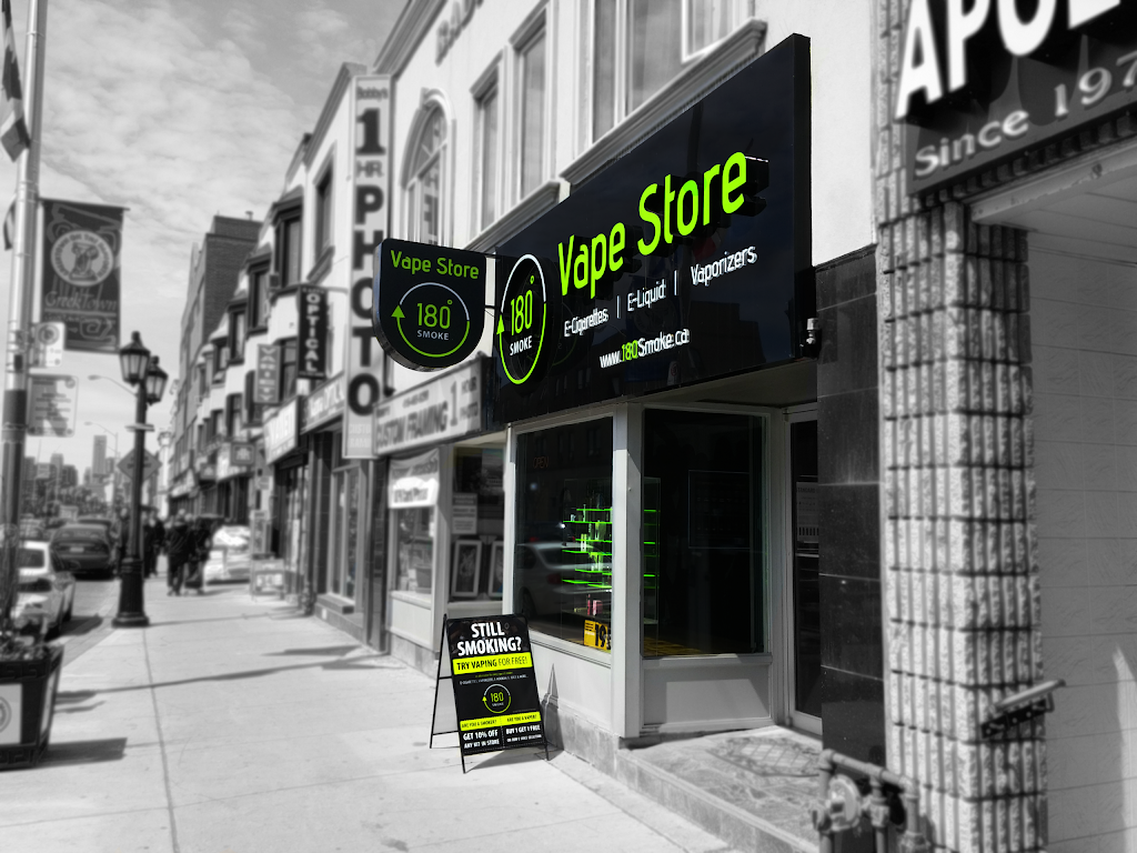 180 Smoke Vape Store | 696 Danforth Ave, Toronto, ON M4J 1L1, Canada | Phone: (416) 461-0333