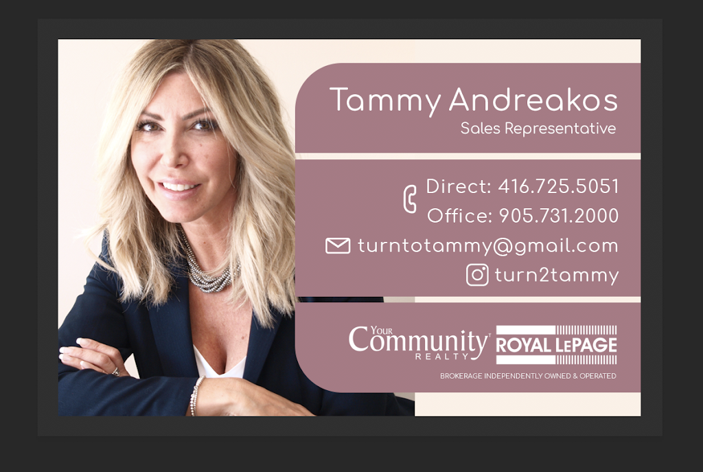 Tammy Andreakos | 117 Wellington St E, Aurora, ON L4G 1H9, Canada | Phone: (416) 725-5051