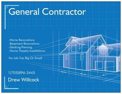 Drew Willcock Contracting | 104 58th St S, Wasaga Beach, ON L9Z 1J5, Canada | Phone: (705) 896-3445