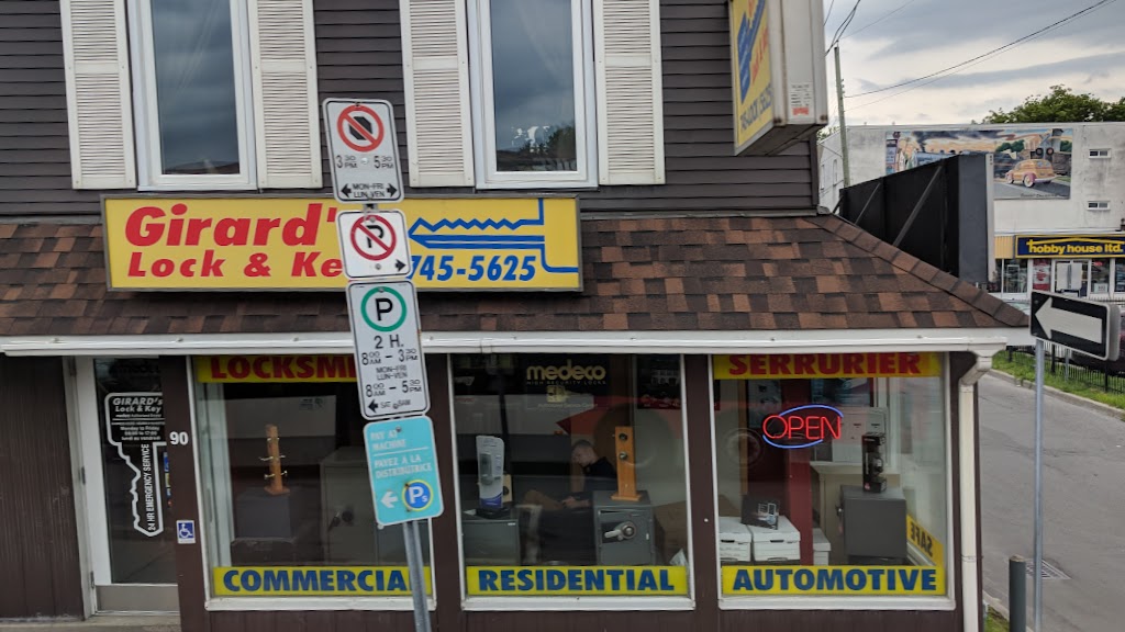 Girards Lock & Key | 90 Montréal Rd, Vanier, ON K1L 6E6, Canada | Phone: (613) 745-5625