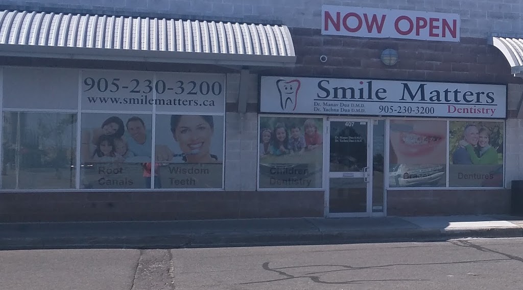 Smile Matters Dentistry | 40 Gillingham Dr #407, Brampton, ON L6X 4X7, Canada | Phone: (905) 230-3200