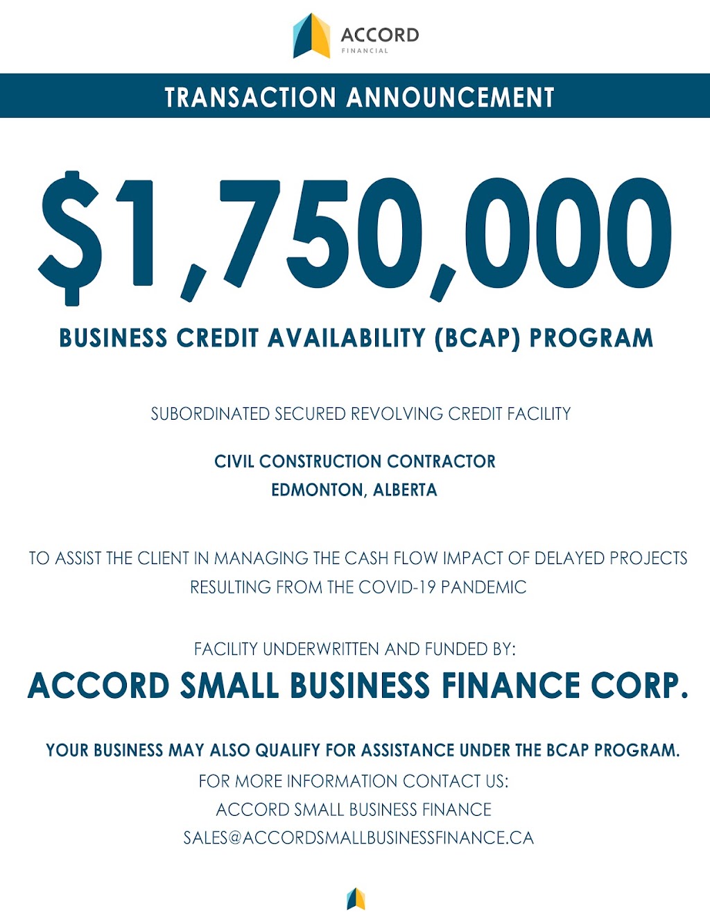 Accord Small Business Finance | 889 Harbourside Dr Suite 300, North Vancouver, BC V7P 3S1, Canada | Phone: (844) 982-3010