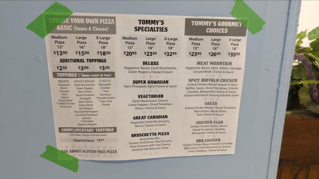 Tommys Pizzeria | 100 Doxsee Ave N, Campbellford, ON K0L 1L0, Canada | Phone: (705) 653-3333