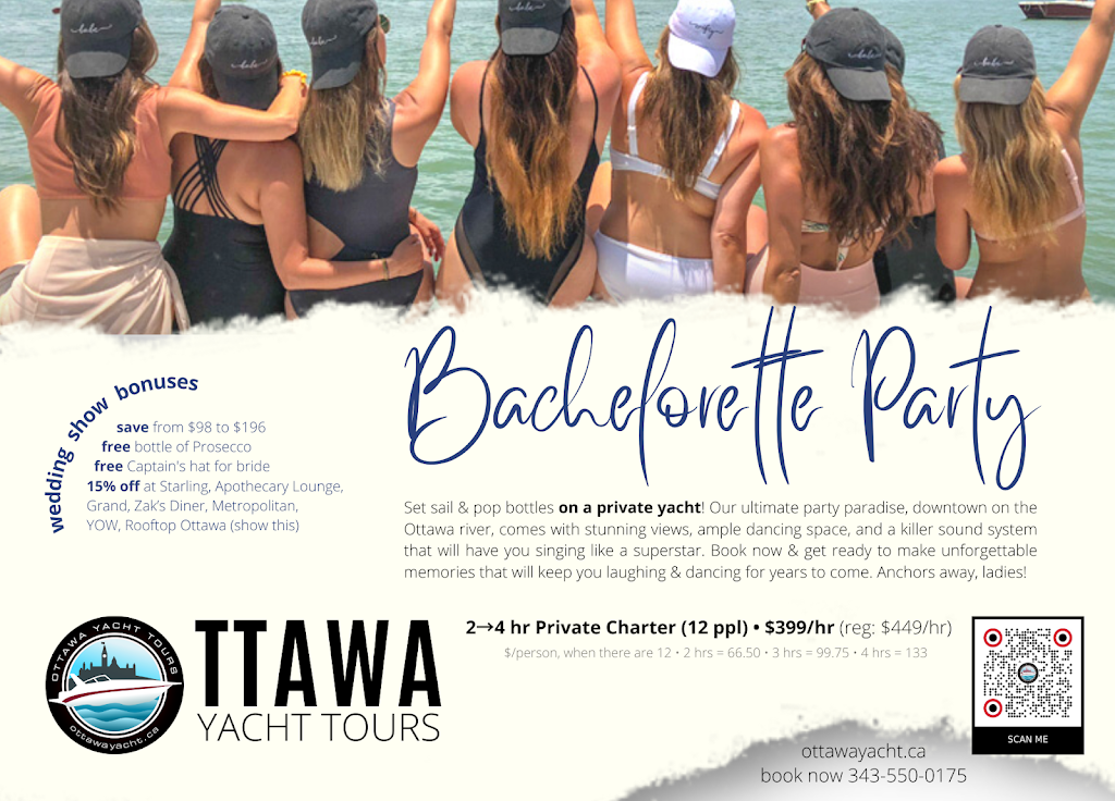 Ottawa Yacht Tours | Jacques Cartier Park Wharf, 160 Rue Laurier, Gatineau, QC J8X 3W1, Canada | Phone: (343) 550-0175