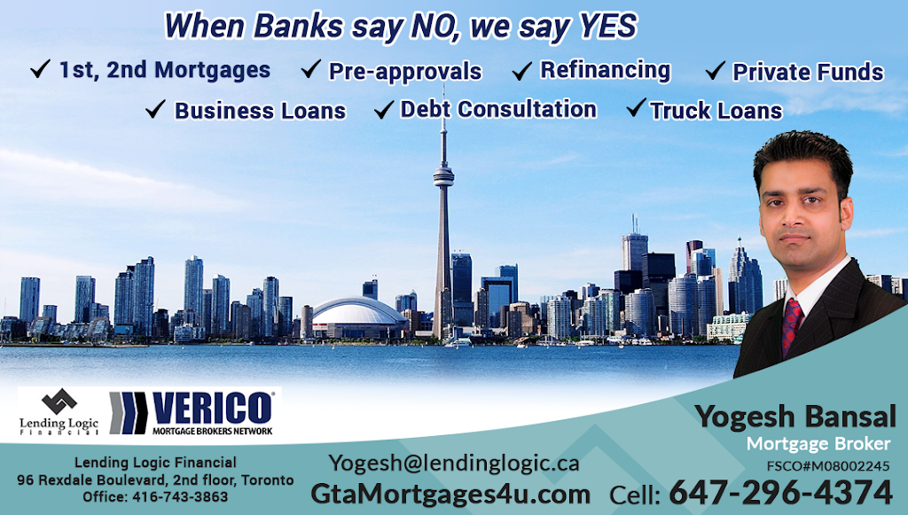 Mortgage Broker Yogesh Bansal | 141 King Rd #11, Richmond Hill, ON L4E 3L7, Canada | Phone: (647) 296-4374