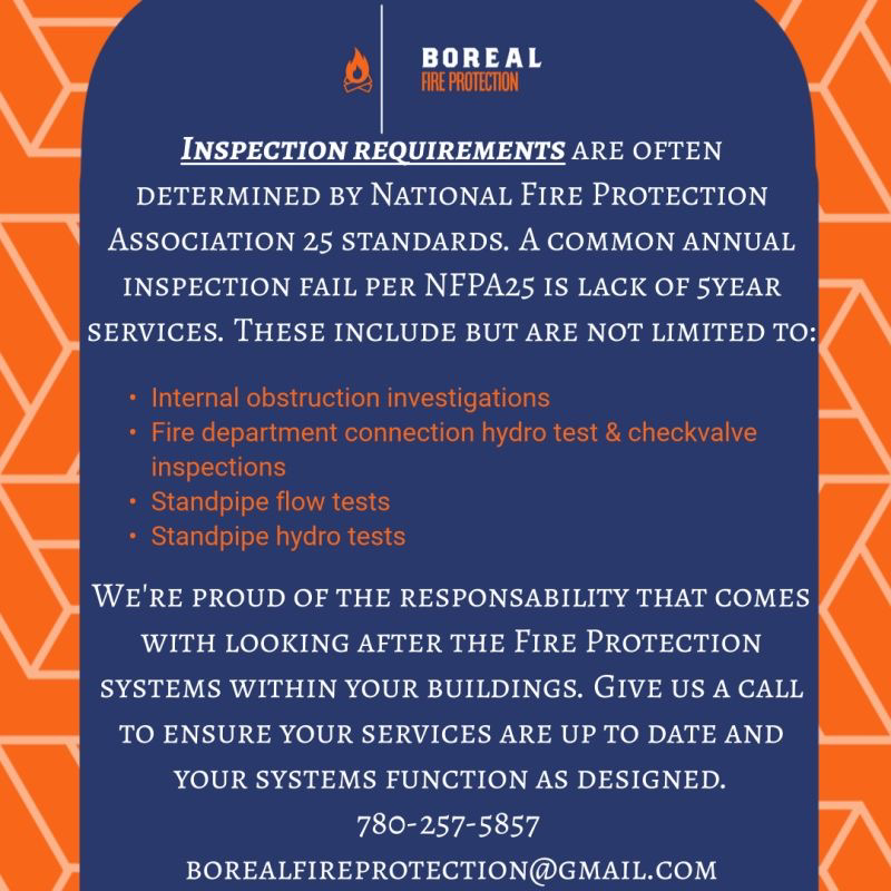 Boreal Fire Protection Inc. | 13328 130 St, Edmonton, AB T5L 1L8, Canada | Phone: (780) 257-5857