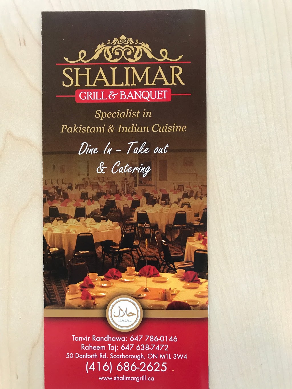 Shalimar Grill and Banquet | 50 Danforth Rd, Scarborough, ON M1L 3W4, Canada | Phone: (416) 686-2625