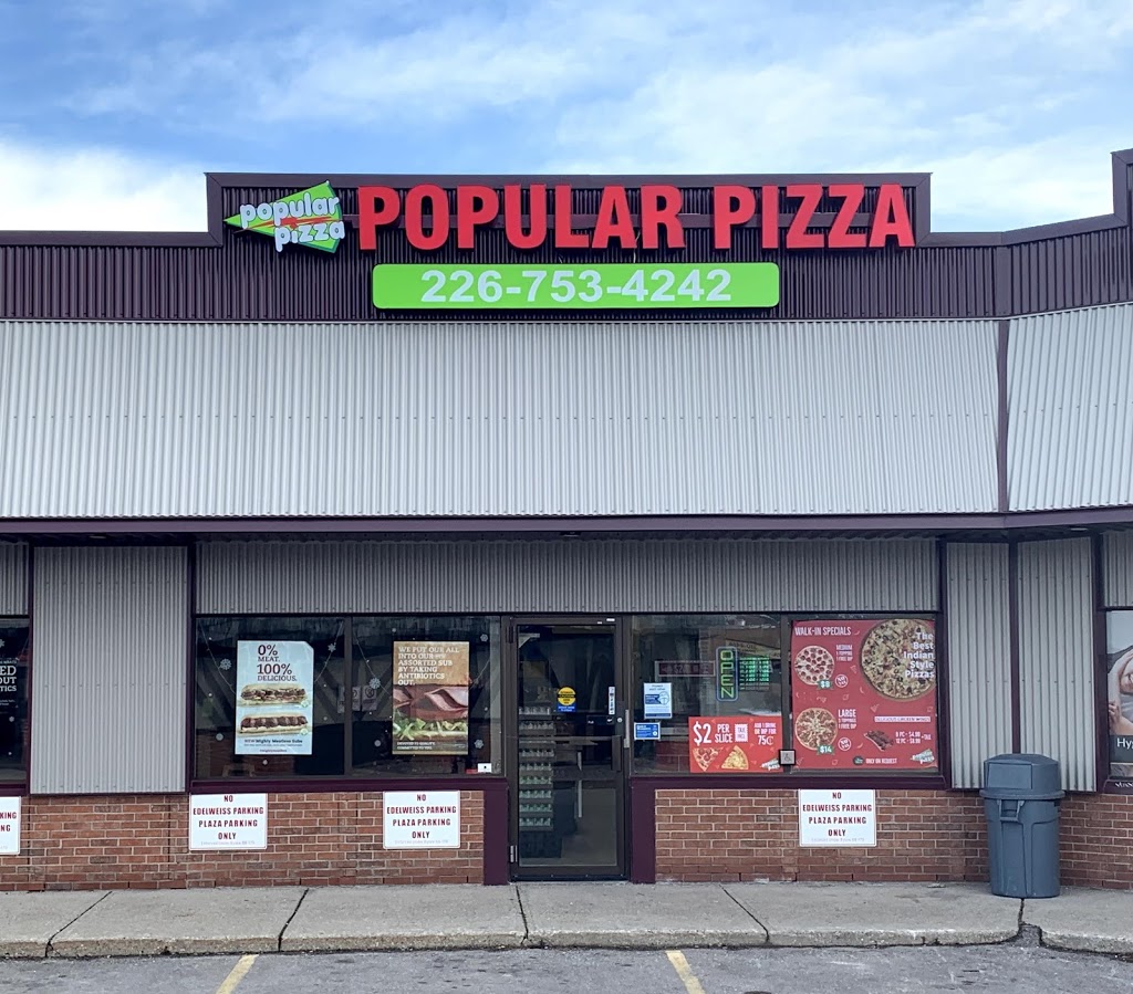 Popular Pizza | 600 Doon Village Rd Unit 105, Kitchener, ON N2P 1G6, Canada | Phone: (226) 753-4242