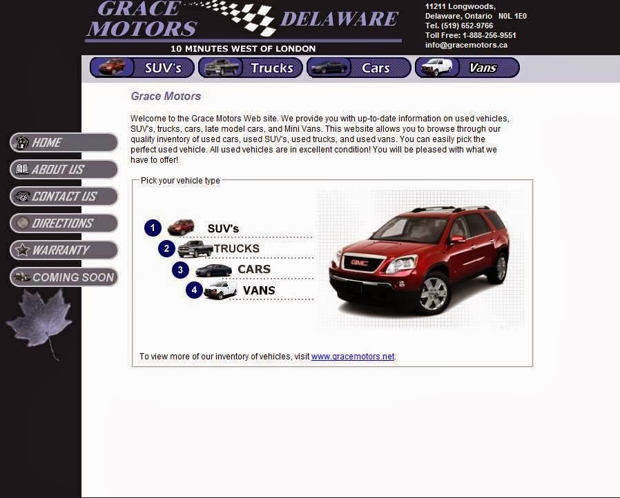 Grace Motors | 11211 Longwoods Rd, Delaware, ON N0L 1E0, Canada | Phone: (519) 652-9766