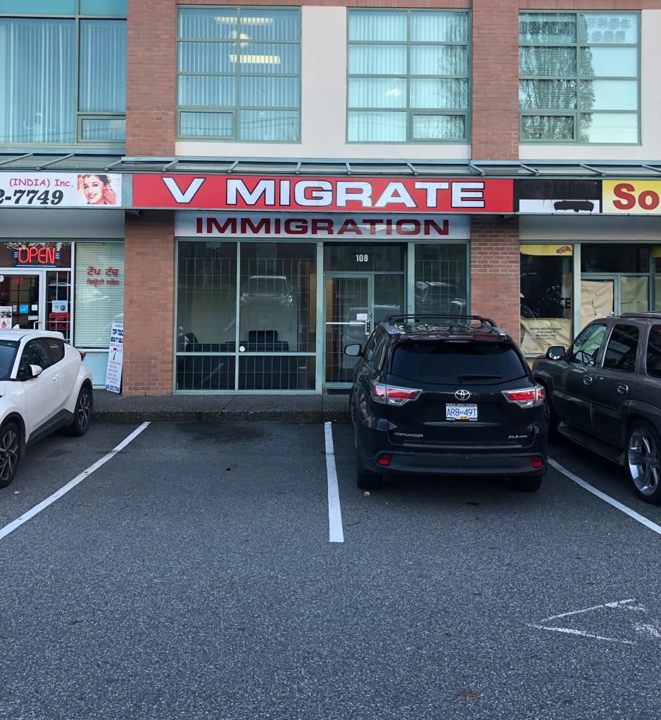 V Migrate Immigration | 8556 120 St #108, Surrey, BC V3W 3N5, Canada | Phone: (778) 565-1000