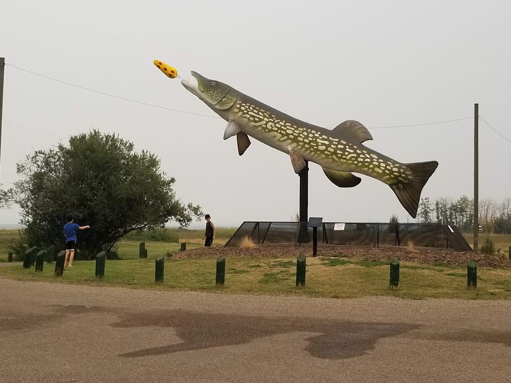 Worlds Largest Fishing Lure | Len Thompson Dr, Lacombe, AB T4L, Canada | Phone: (403) 782-3528