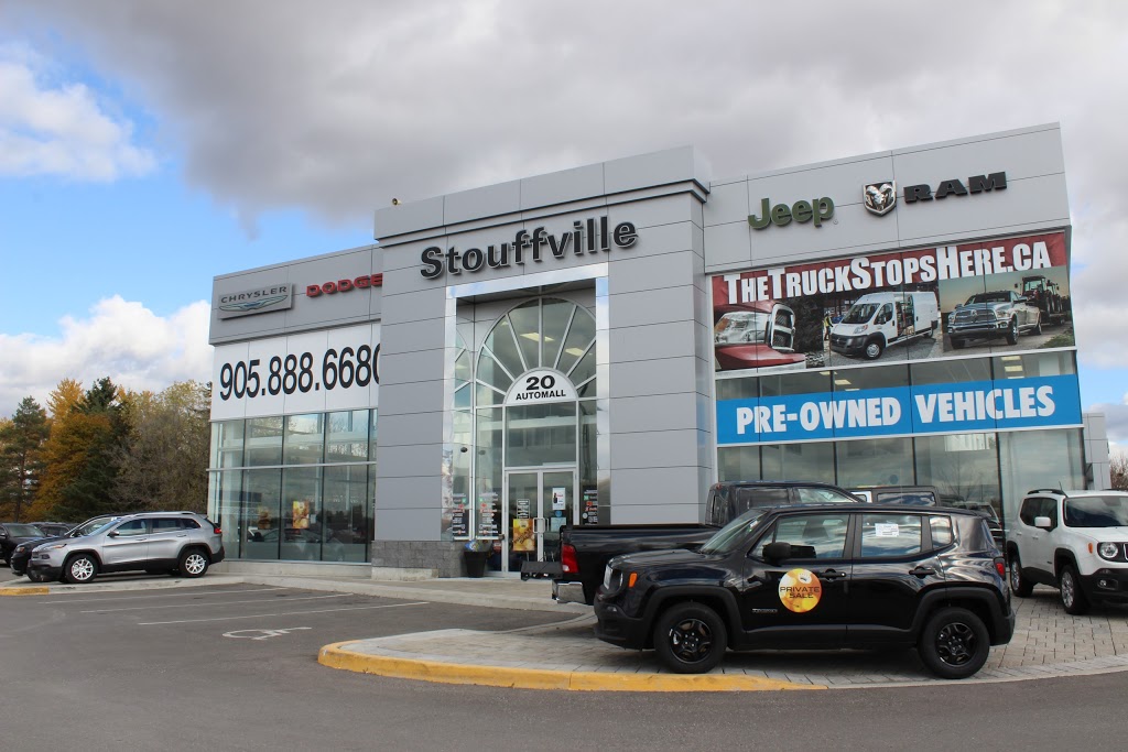 Stouffville Chrysler Dodge Jeep Ram | 20 Automall Blvd, Whitchurch-Stouffville, ON L4A 0W7, Canada | Phone: (905) 888-6680