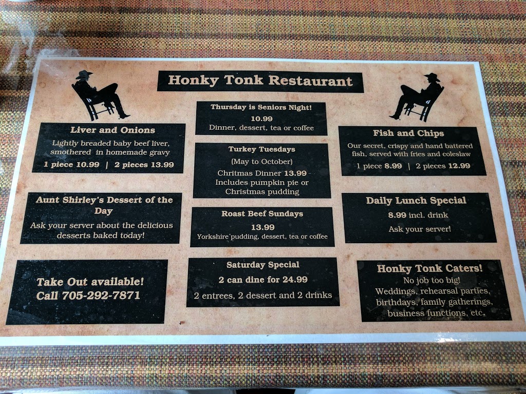 Honky Tonk Restaurant | 871 Ward St, Bridgenorth, ON K0L 1H0, Canada | Phone: (705) 292-7871