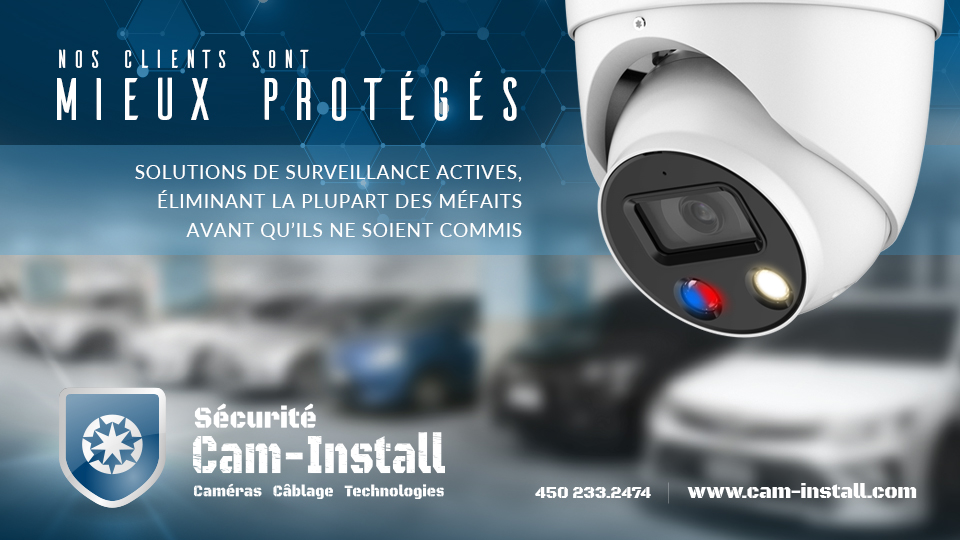 Sécurité Cam-Install | 9300 Rang Ste-Henriette, Mirabel, QC J7J 0J1, Canada | Phone: (450) 233-2474