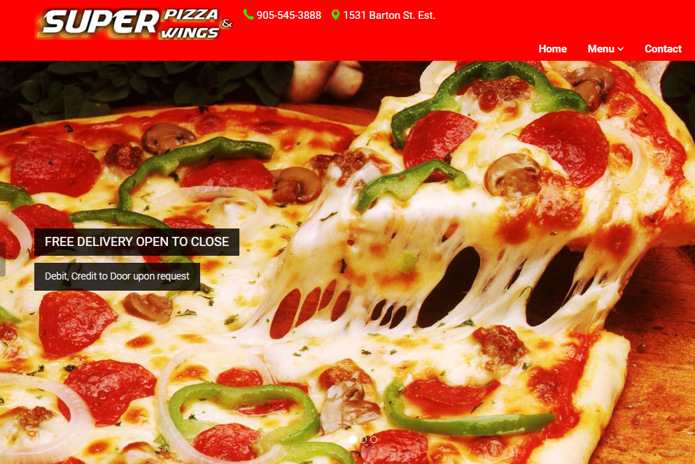 Super Pizza & Wings | 1531 Barton St E, Hamilton, ON L8H 2X5, Canada | Phone: (905) 545-3888