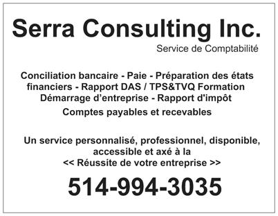 Serra Consulting | 8625 Rue Bourgjoly, Saint-Léonard, QC H1R 2G7, Canada | Phone: (514) 994-3035