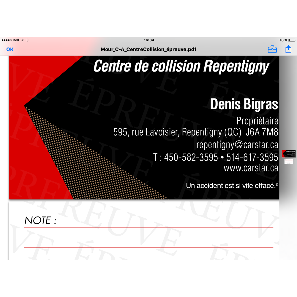 Centre de collision Repentigny (Carrosserie Rive-Nord) | 595 Rue Lavoisier, Repentigny, QC J6A 7M8, Canada | Phone: (450) 582-3595