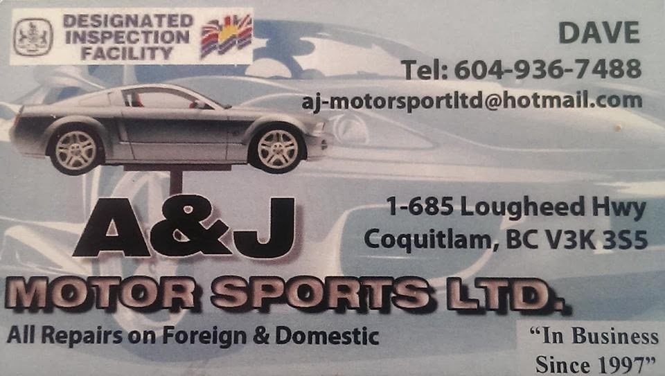 A & J Motorsport LTD. | 685 Lougheed Hwy, Coquitlam, BC V3K 3S5, Canada | Phone: (604) 936-7488