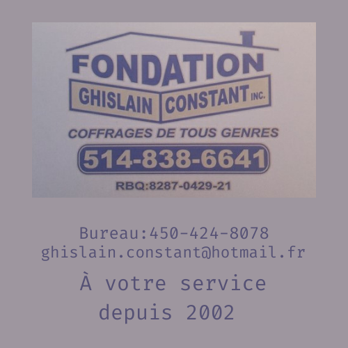 Ghislain Constant Fondation | 88 Rue des Tourterelles, Les Cèdres, QC J7T 1A3, Canada | Phone: (450) 424-8078