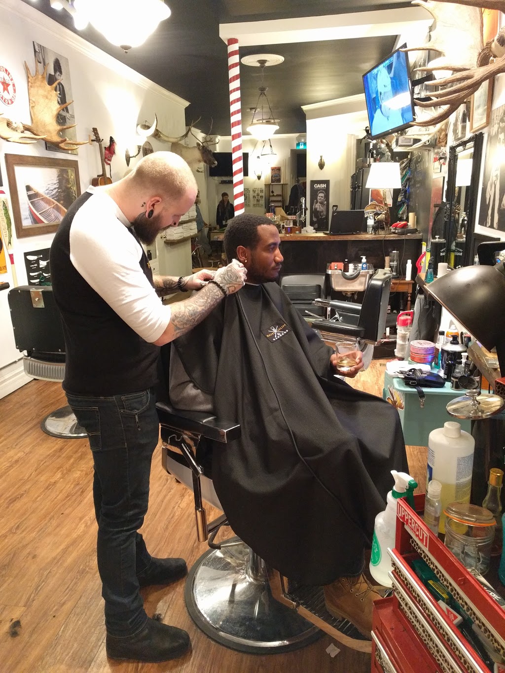 Rod, Gun & Barbers | 1612 Queen St W, Toronto, ON M6R 1A8, Canada | Phone: (647) 351-6969