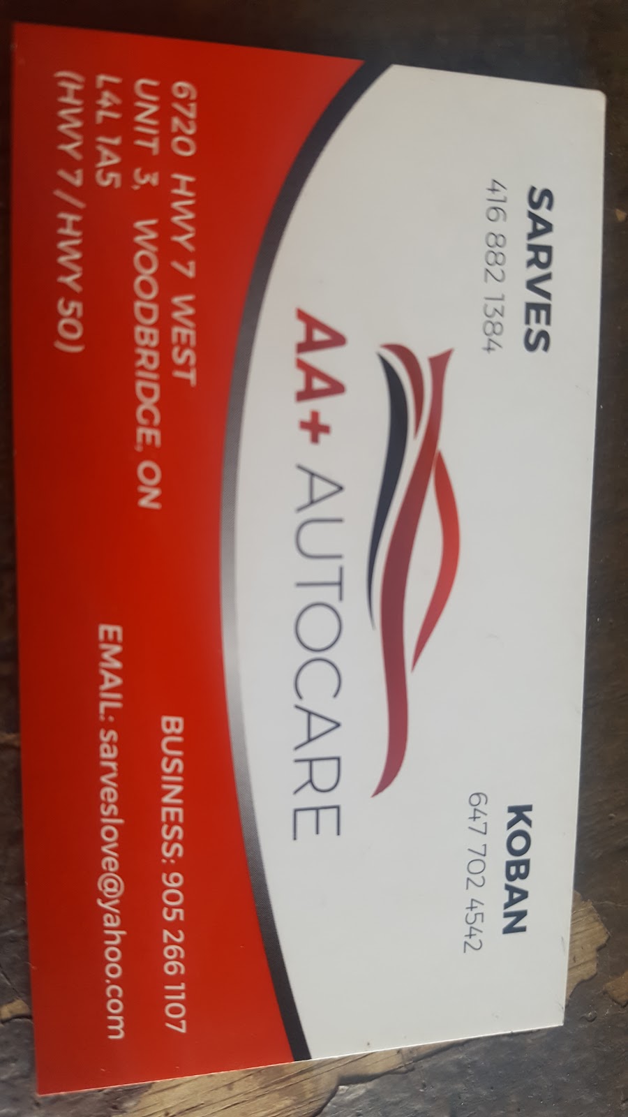 AA+ Auto care inc | 6720 York Regional Rd 7 Unit:3, Woodbridge, ON L4L 1A5, Canada | Phone: (647) 702-4542