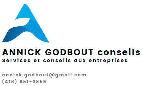 Annick Godbout Conseils | 39 Rue du Bôme, Lévis, QC G6Z 8P1, Canada | Phone: (418) 951-0856