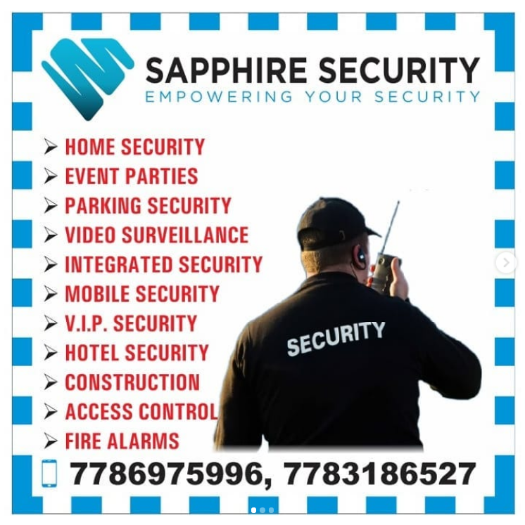 Sapphire Security | 14978 111a Ave, Surrey, BC V3R 4Z1, Canada | Phone: (778) 697-5996