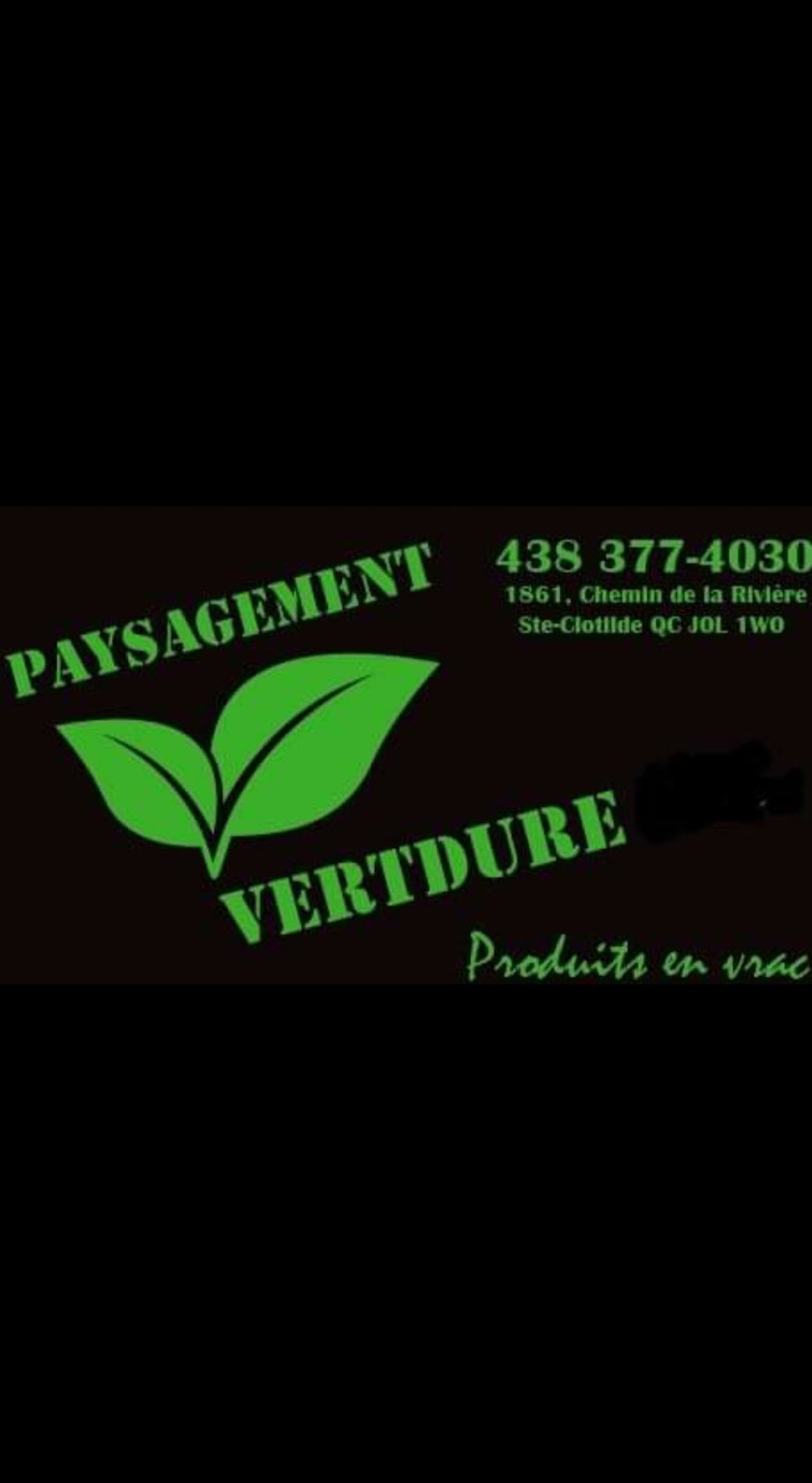 Paysagement Vertdure | 1861 Chem. de la Rivière, Sainte-Clotilde-de-Châteauguay, QC J0L 1W0, Canada | Phone: (438) 377-4030