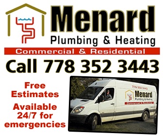 Menard Plumbing and Heating | 2371 Sooke River Rd, Sooke, BC V9Z 0X6, Canada | Phone: (778) 352-3443