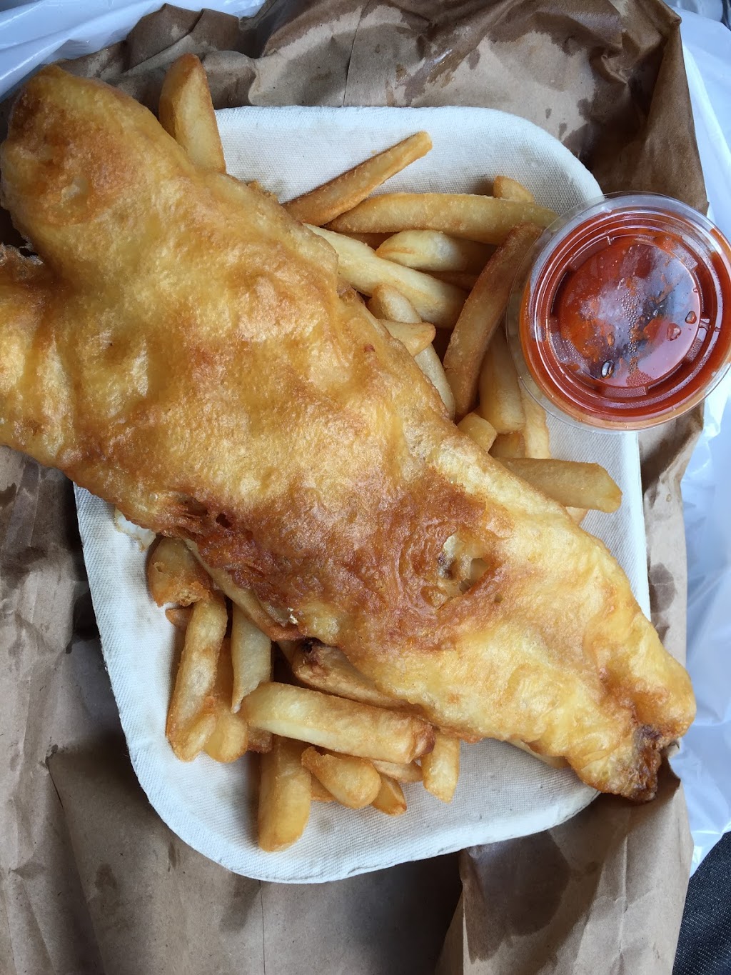 Captain McAndrew Fish & Chips | Food Court 1 Pickering Markets, 1400 Squires Beach Rd, Pickering, ON L1W 4B9, Canada | Phone: (289) 232-8969