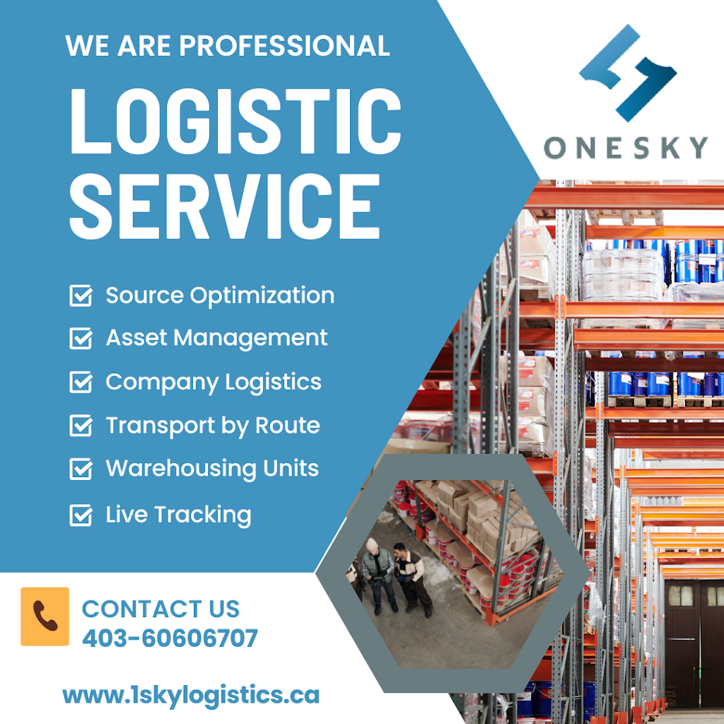 OneSky Logistics & Services Calgary | 6520 36 St NE unit 1145, Calgary, AB T3J 2L3, Canada | Phone: (587) 578-8707