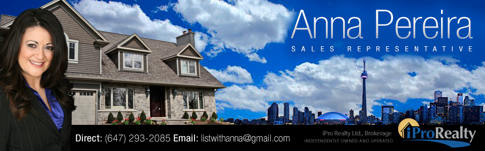 Anna Pereira, Sales Representative iPro Realty Ltd. Brokerage | 30 Eglinton Ave W, Mississauga, ON L5R 3E7, Canada | Phone: (647) 293-2085