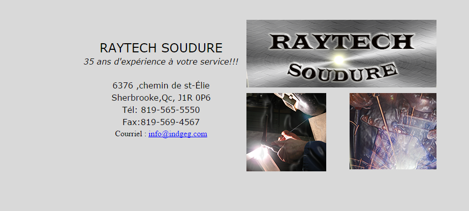 Raytech Soudure | 6376 QC-220, Sherbrooke, QC J1R 0P6, Canada | Phone: (819) 565-5550