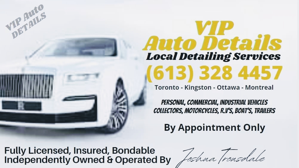 VIP AUTO DETAILS | 95 Manor Rd, Bath, ON K0H 1G0, Canada | Phone: (613) 328-4457